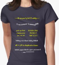 Runescape scam school Women's Fitted T-Shirt