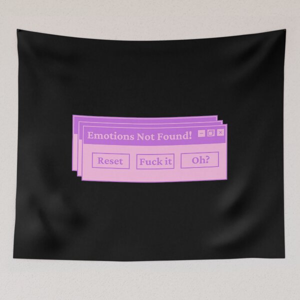 Item preview, Error 404 Emotions Not Found designed and sold by Hoetoons.
