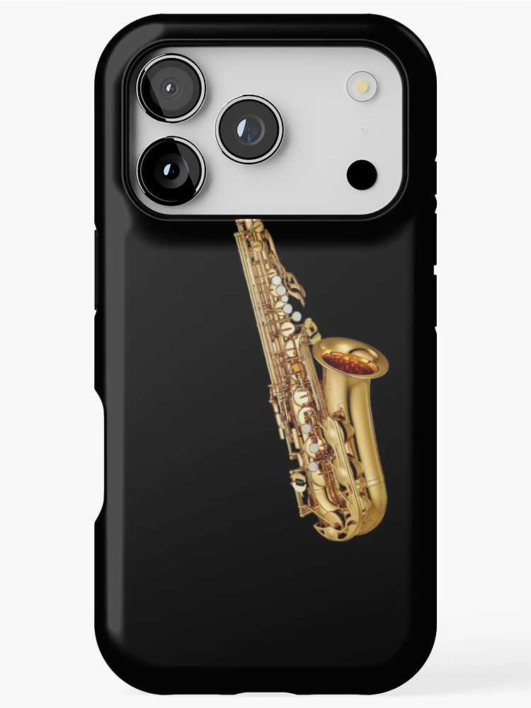 Thumbnail 1 of 4, iPhone Case, Gold Saxophone Musical Instruments designed and sold by SweetPea49.