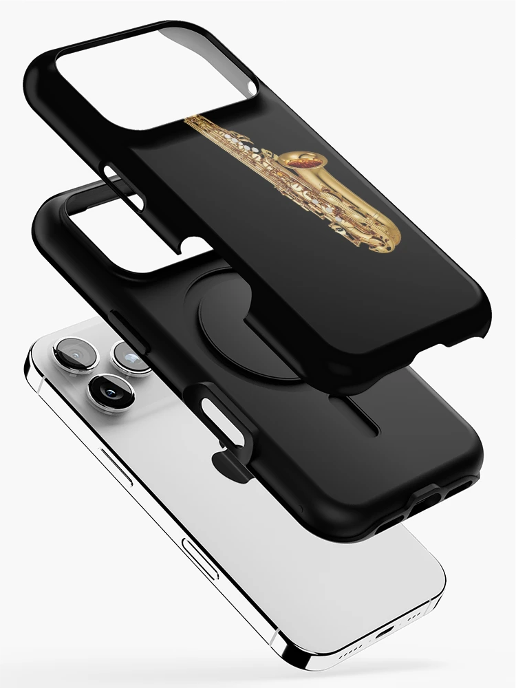 Thumbnail 2 of 4, iPhone Case, Gold Saxophone Musical Instruments designed and sold by SweetPea49.