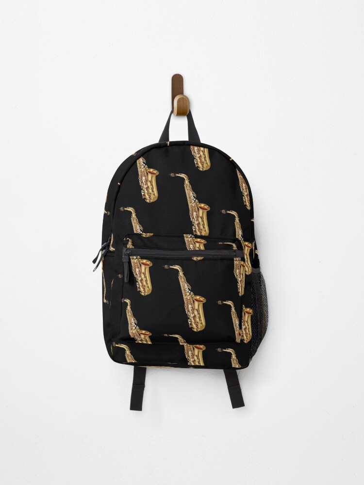 Thumbnail 1 of 3, Backpack, Gold Saxophone Musical Instruments designed and sold by SweetPea49.