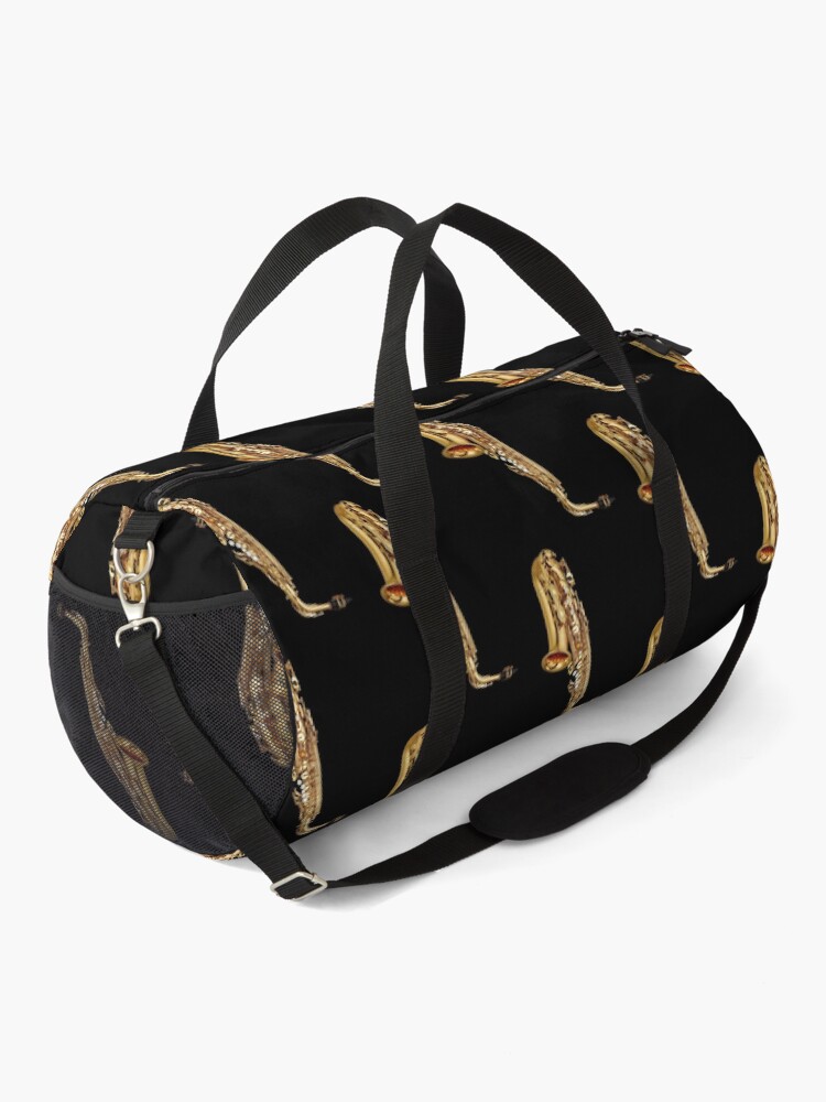 Thumbnail 2 of 3, Duffle Bag, Gold Saxophone Musical Instruments designed and sold by SweetPea49.
