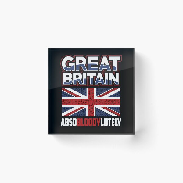 Item preview, Great Britain Absobloodylutely Flag Play on words Bloody British Slang designed and sold by BossyBrit.