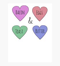 Bacon and Egg Love Photographic Print