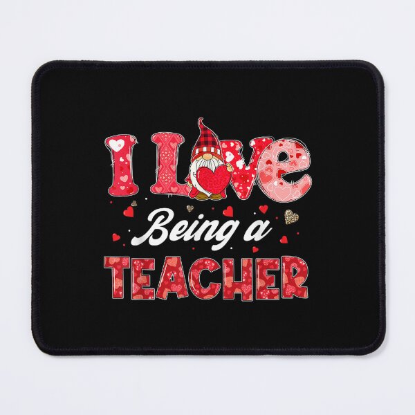 Item preview, Funny Gnome Hearts I Love Being A Teacher Valentines Day designed and sold by cysandy.