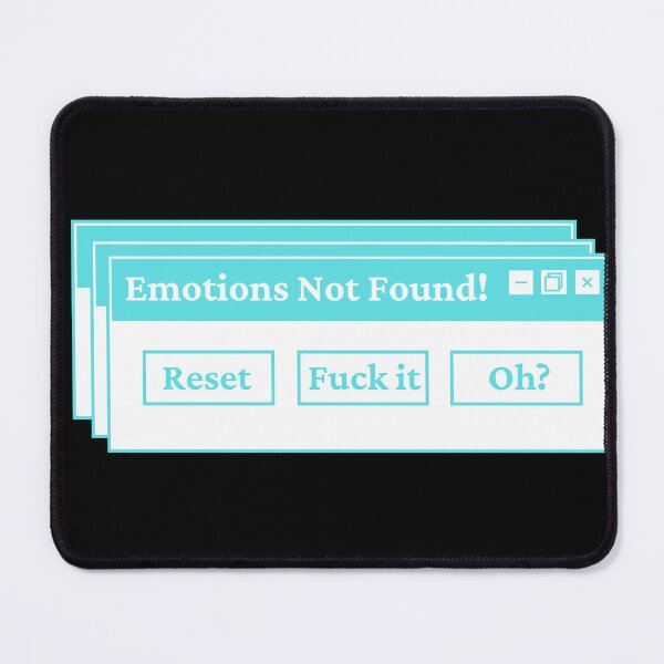 Item preview, Error 404 Emotions Not Found designed and sold by Hoetoons.