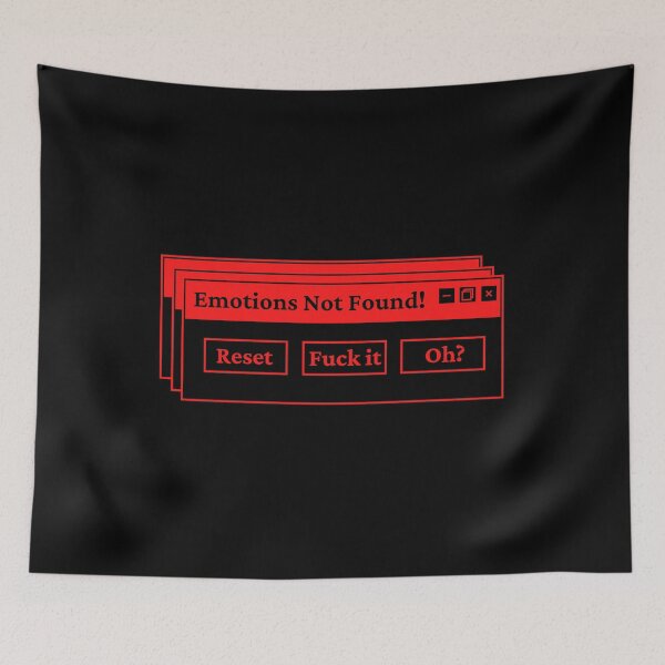 Item preview, Error 404 Emotions Not Found designed and sold by Hoetoons.