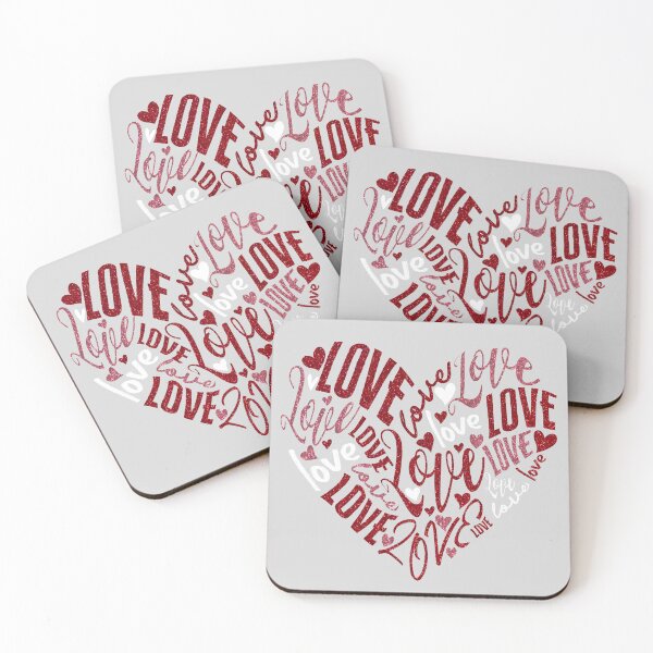 Item preview, Love Words In Heart Shape designed and sold by Meggie179.