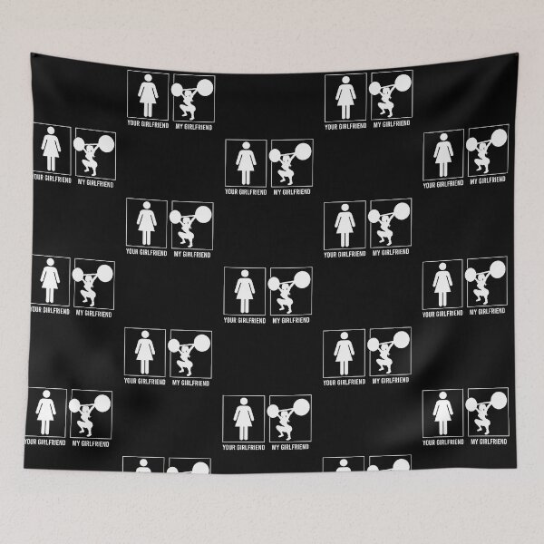 Item preview, Weightlifting My Girlfriend And Your Girlfriend designed and sold by SweetPea49.
