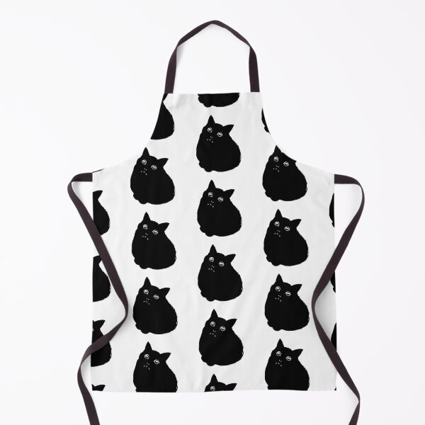 Item preview, Cute chubby chonky cat design - vampire void kitty in black colour  designed and sold by Balsamista-art.