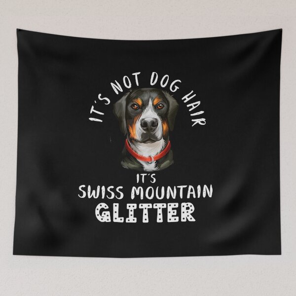 Item preview, It's not dog hair it's GREATER SWISS MOUNTAIN glitter funny dog quote designed and sold by theshirtinator.