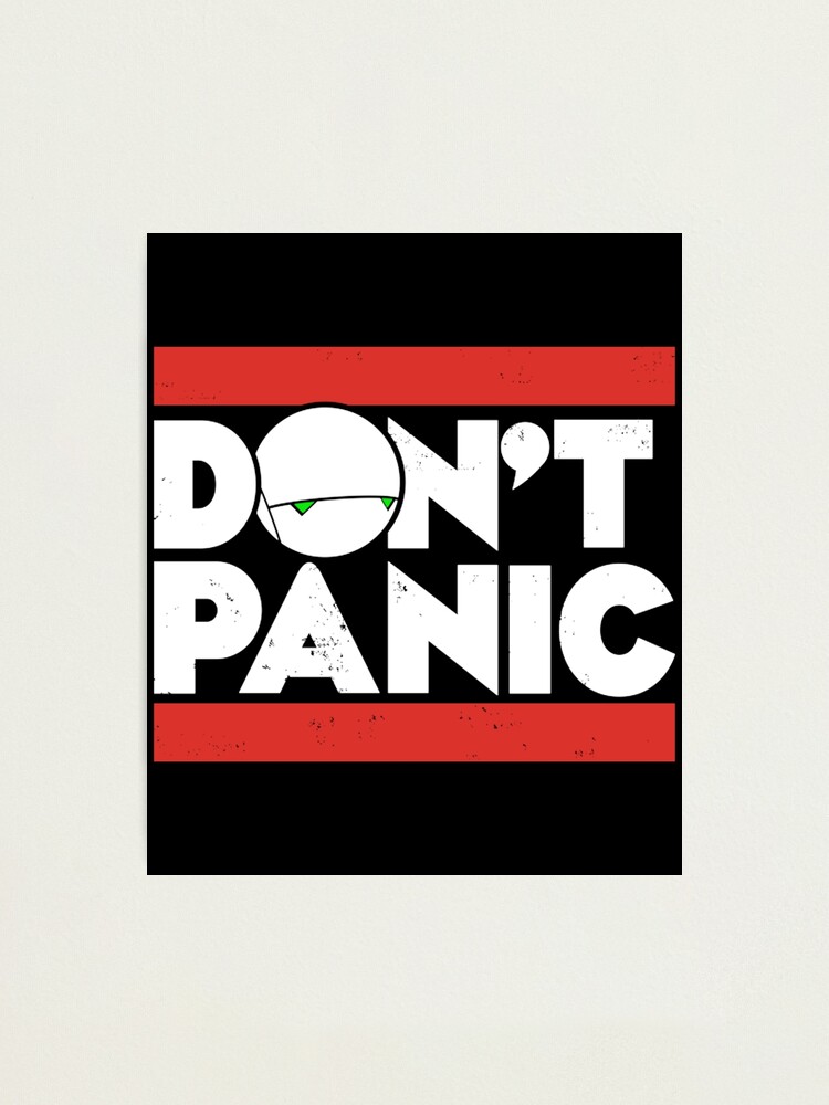 Don't Panic - Hitchhikers Guide | Photographic Print