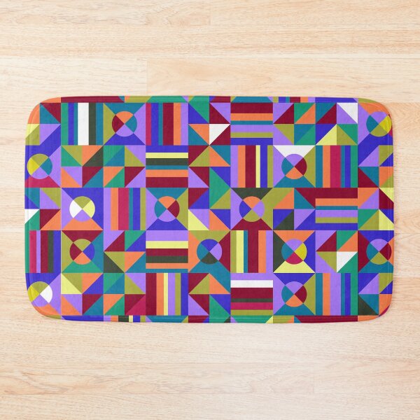 Item preview, Geometric Circles, Squares and Lines designed and sold by InspiredPamjoy.