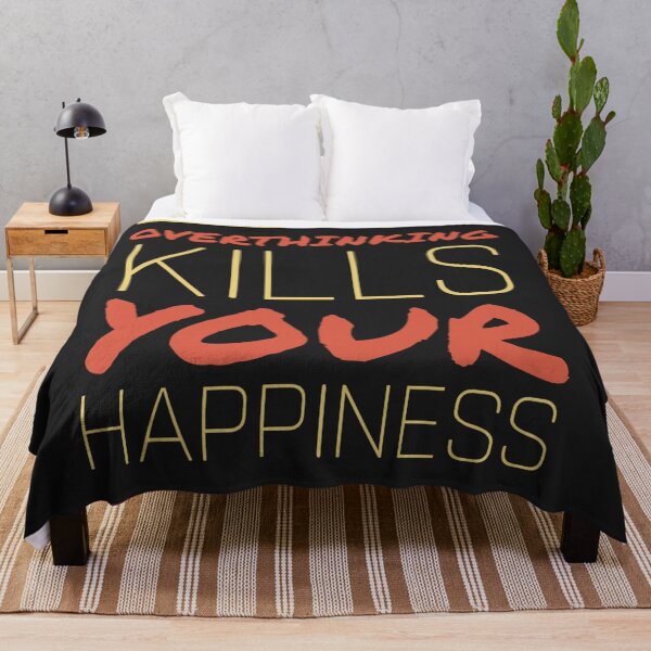Item preview, Overthinking Kills Your Happiness designed and sold by diva-design.