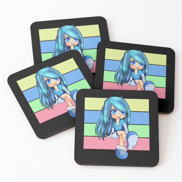 Item preview, Aesthetic anime chibi rainbow gacha art designed and sold by Infdesigner.