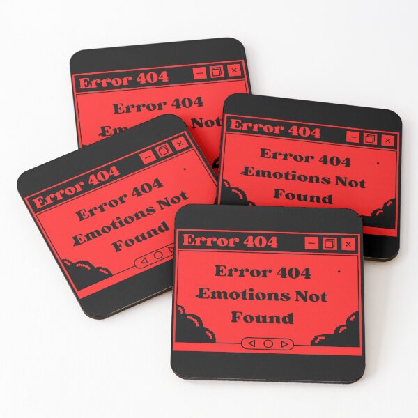 Item preview, Error 404 Emotions Not Found designed and sold by Hoetoons.