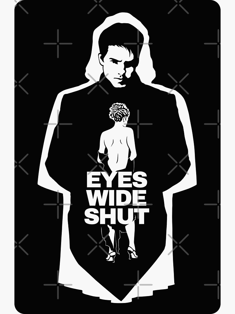 "Eyes Wide Shut Cruise Kidman white" Sticker by Redbubble