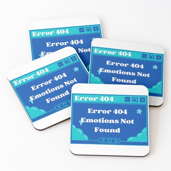 Item preview, Error 404 Emotions Not Found designed and sold by Hoetoons.