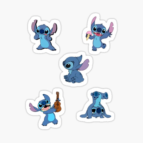 Pegatinas de Lilo & Stitch para portátil y monopatín, calcomanías