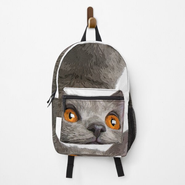Item preview, Chartreux Grey Cat Сolor print designed and sold by artdragongift 15.