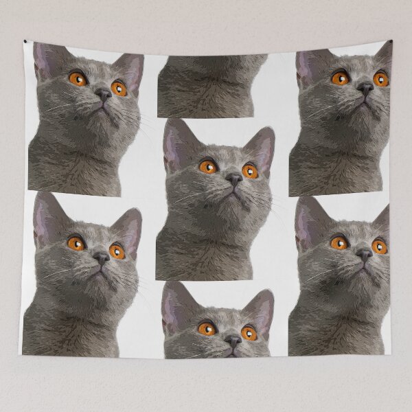 Artikelvorschau, Chartreux Grey Cat СFarbdruck entworfen und verkauft von artdragongift 15.