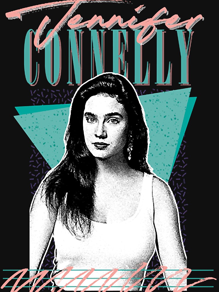 Jennifer Connelly // Retro Style Fan Design - Jennifer Connelly - Posters  and Art Prints