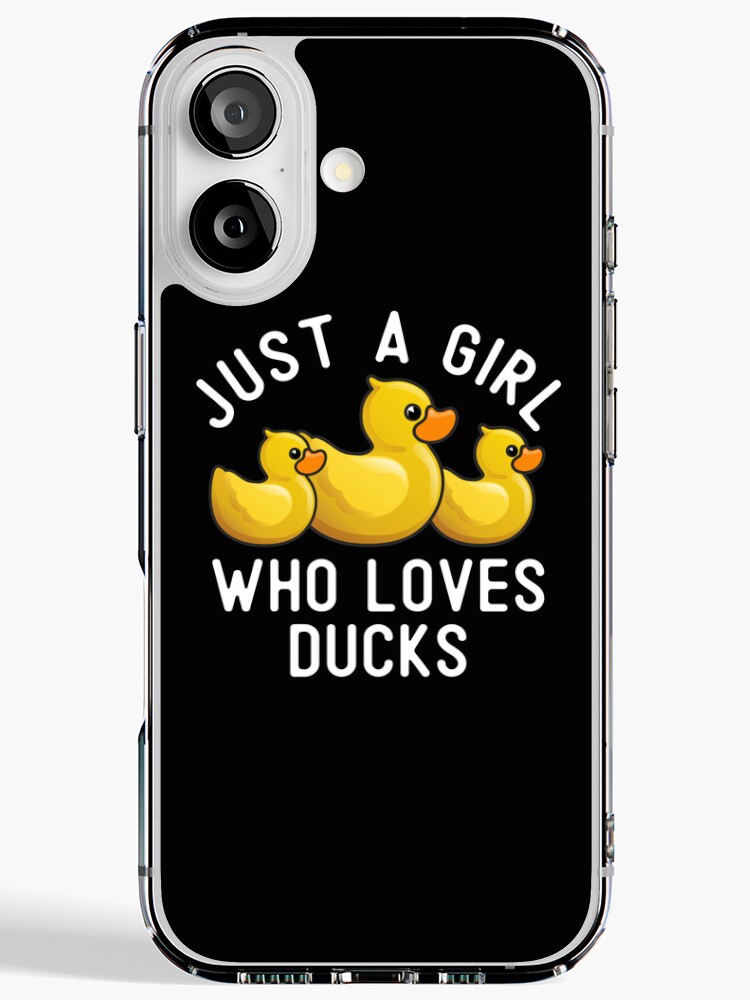 Duck Lover Just A Girl Who Loves Ducks Cute Duck Gifts for Women Girls  iPhone Case