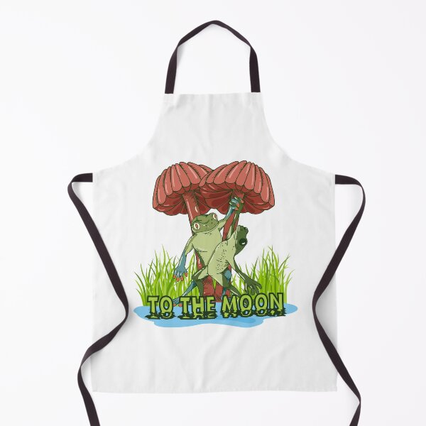 Item preview, frogs mushrooms moon designed and sold by Radixbarny.
