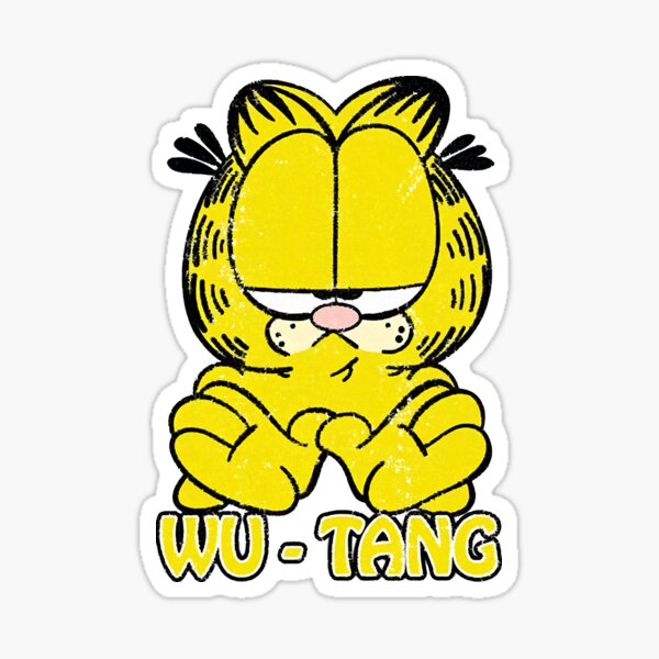 Retro Wutang Cat  Sticker