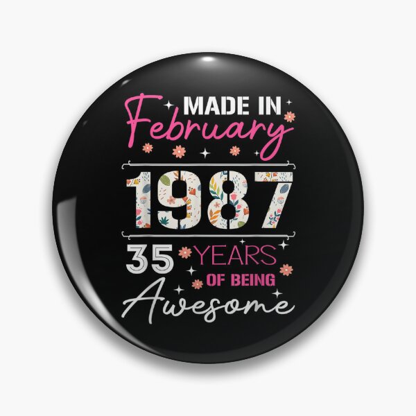 Item preview, 35 Years Old Born In February 1987 35th Birthday For Women  designed and sold by bessiey23.