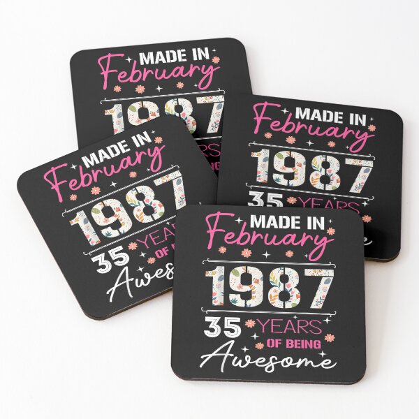 Item preview, 35 Years Old Born In February 1987 35th Birthday For Women  designed and sold by bessiey23.