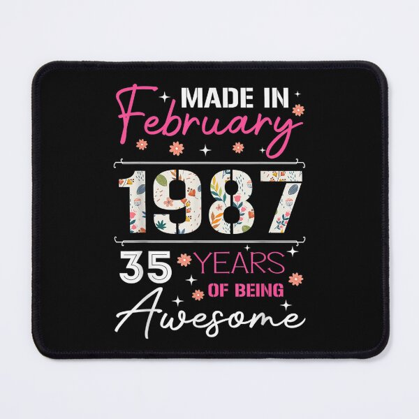 Item preview, 35 Years Old Born In February 1987 35th Birthday For Women designed and sold by bessiey23.