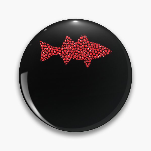 Item preview, Striped Bass Fish Lover Heart Shape Striped Bass Valentine  designed and sold by cysandy.