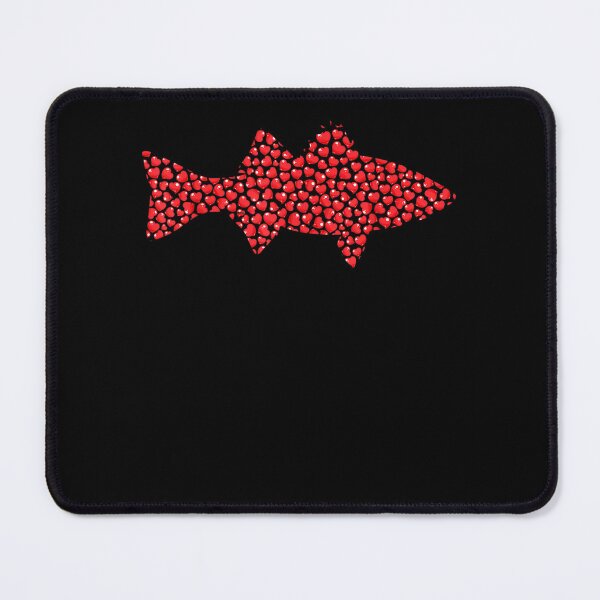 Item preview, Striped Bass Fish Lover Heart Shape Striped Bass Valentine  designed and sold by cysandy.