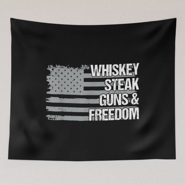 Item preview, Dad Grandpa Veteran Us Flag Whiskey Steak Guns Freedom  designed and sold by bessiey23.