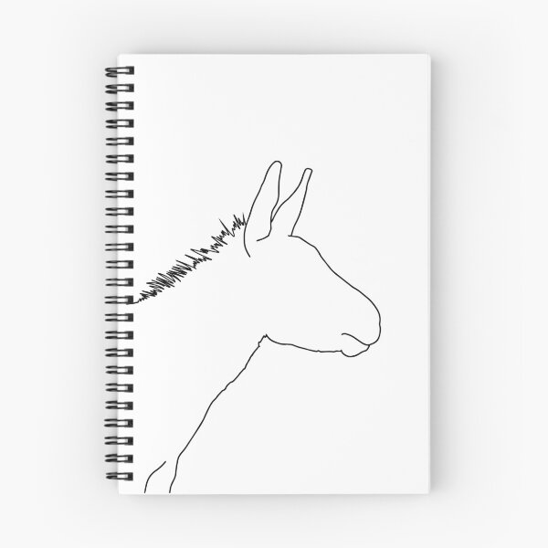 Item preview, Donkey Line - Donkey One Line Art  - Donkey Single Line Art designed and sold by Mrs-PenLine.