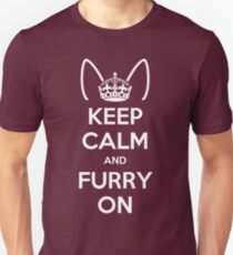 Keep Calm and Furry On Unisex T-Shirt