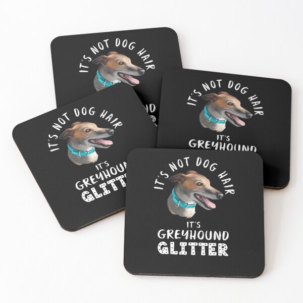 Artikelvorschau, Es sind keine Hundehaare, sondern Windhunde mit Glitzer, lustiges Hundezitat entworfen und verkauft von theshirtinator.