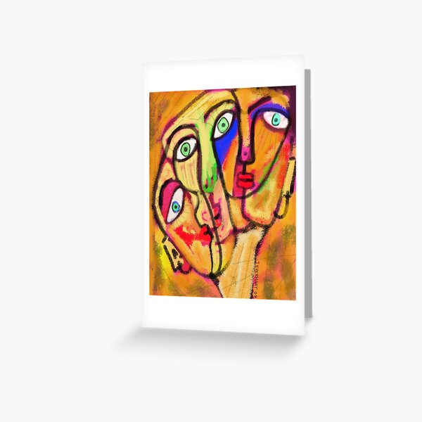 We're All Here by Julie Everhart Greeting Card