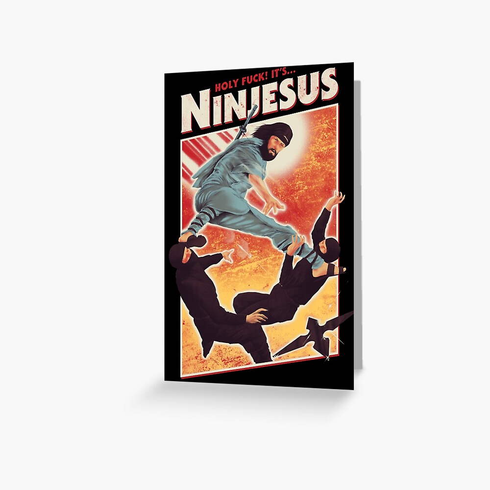 The Jesus Ninja Greeting Card