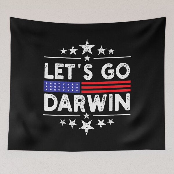 Item preview, Lets Go Darwin Vintage Usa Flag Let's Go Darwin  designed and sold by bessiey23.