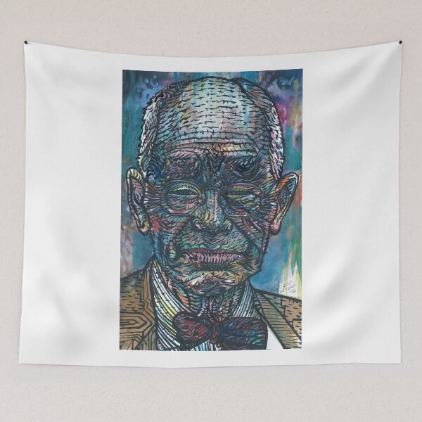 Item preview, D. T. SUZUKI watercolor and ink portrait designed and sold by lautir.