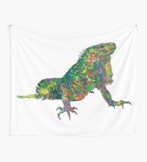 PSYCHEDLIC IGUANA Wall Tapestry
