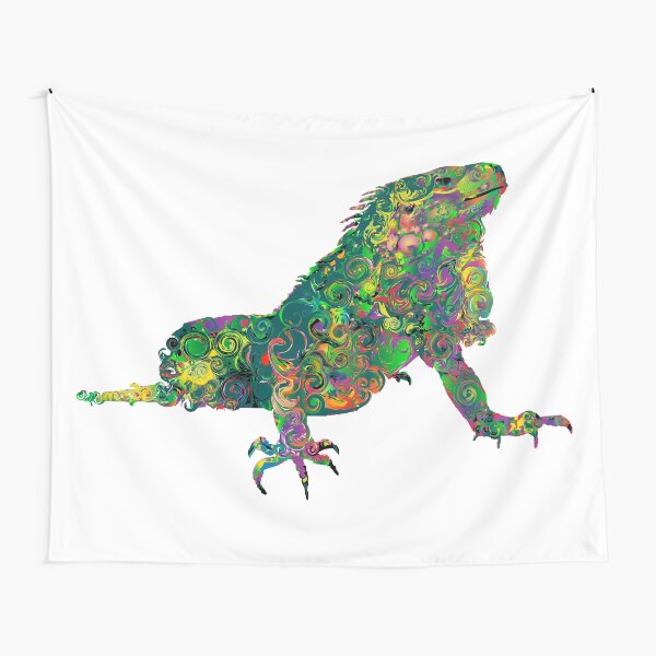 PSYCHEDLIC IGUANA Tapestry