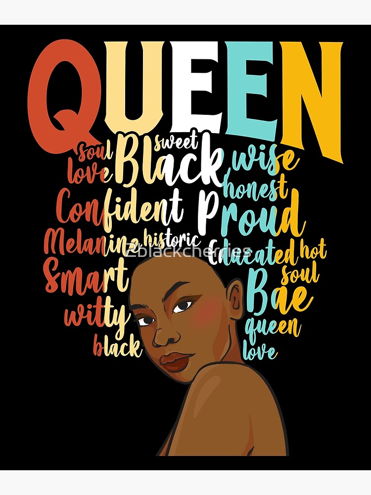 Poster femme afro-américaine – Poissons – Affiche de femme noire