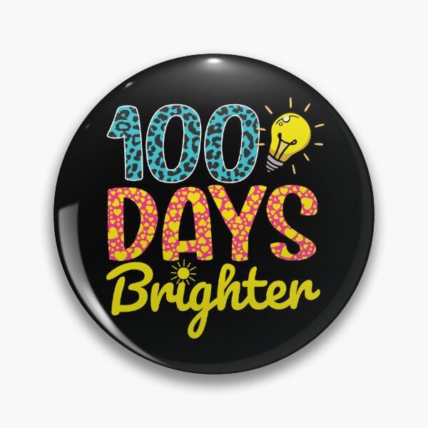 Item preview, 100 Days Brighter Leopard Print Teacher Happy 100th Day of School Student Gift  designed and sold by alenaz.