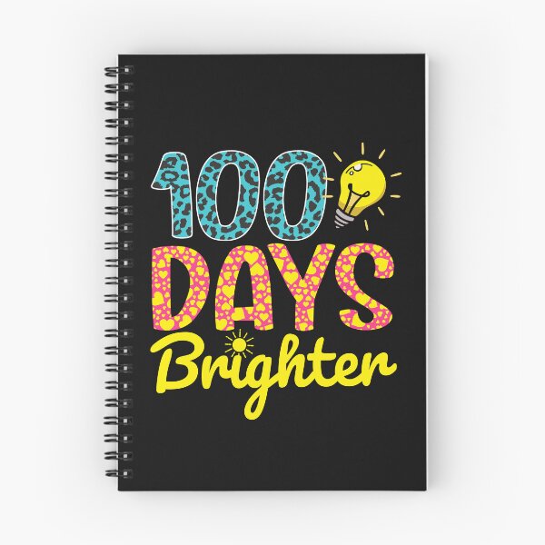 Item preview, 100 Days Brighter Leopard Print Teacher Happy 100th Day of School Student Gift  designed and sold by alenaz.