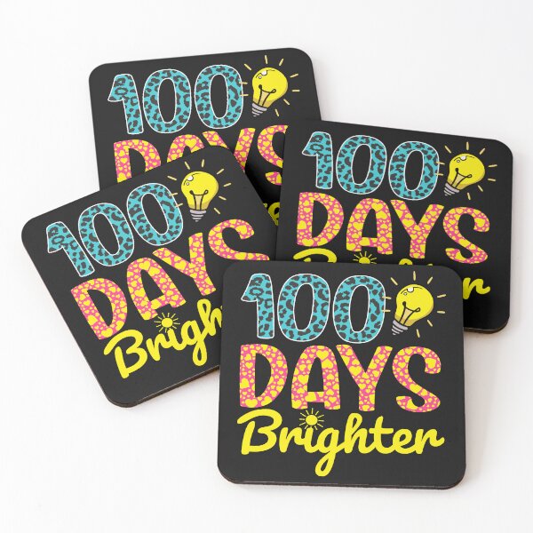 Item preview, 100 Days Brighter Leopard Print Teacher Happy 100th Day of School Student Gift  designed and sold by alenaz.