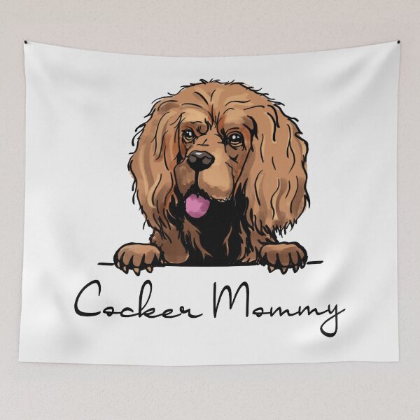 Artikelvorschau, Amerikanische Cockerspaniel-Mama entworfen und verkauft von Blok45.