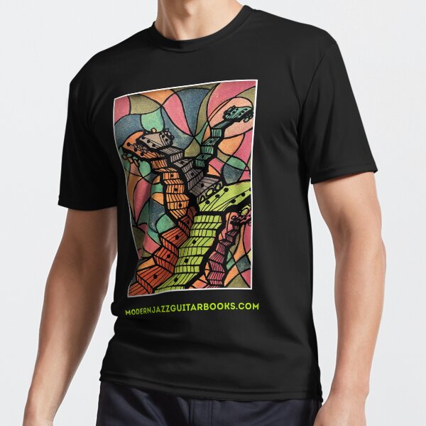 Modern Jazz Guitar Books promo art by Hristo Vitchev Active T-Shirt